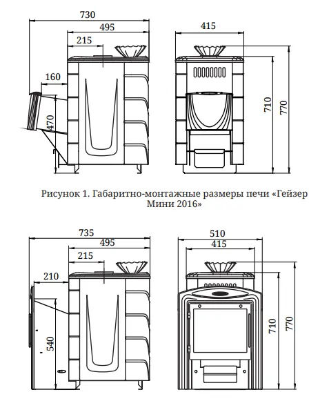 Печь для бани ТМФ Гейзер Мини 2016 Carbon дверца антрацит закр. каменка т/обменник терракот печь для бани тмф гейзер мини 2016 carbon дверца антрацит закр. каменка т/обменник терракот