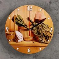 Часы "Вкусная баня" 24см часы "вкусная баня" 24см