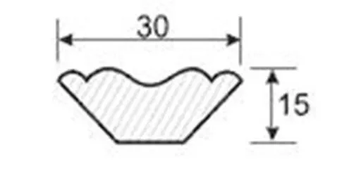 Плинтус потолочный - липа А 1,5м плинтус потолочный - липа а 1,5м