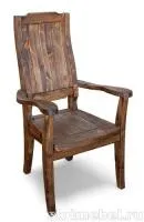 Стул №8 с подлокотниками  (массив сосны, старение), палисандр, ИРБ стул №8 с подлокотниками  (массив сосны, старение), палисандр, ирб