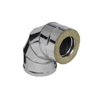 Колено Феррум утепленное угол 90° нержавеющее (430/0,5мм)/зеркальное ф130/200 по воде колено феррум утепленное угол 90° нержавеющее (430/0,5мм)/зеркальное ф130/200 по воде