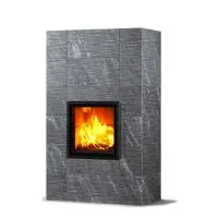 Печь-камин TULIKIVI RAITA TRIO GRAFIA 1800 мм  печь-камин tulikivi raita trio grafia 1800 мм