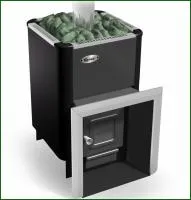 Печь для бани газовая Ермак Уралочка 24 Carbon, антрацит, без ГГУ печь для бани газовая ермак уралочка 24 carbon, антрацит, без ггу