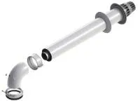 Дымоход коаксиальный Craft ф60/100, L=1,0м, белый, комплект в сборе дымоход коаксиальный craft ф60/100, l=1,0м, белый, комплект в сборе