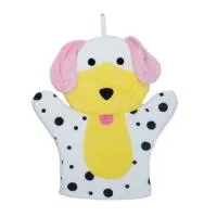 Мочалка варежка детская Собака/Коровка, микс, текстиль мочалка варежка детская собака/коровка, микс, текстиль