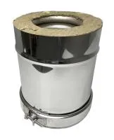 Дымоход Craft утепленный нержавеющий (316/0,8/полимер) ф130/230 L=1м по воде дымоход craft утепленный нержавеющий (316/0,8/полимер) ф130/230 l=1м по воде