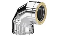 Колено Craft утепленное угол 90° нержавеющее (310/0,8/304/0,5мм) ф120/220 по воде колено craft утепленное угол 90° нержавеющее (310/0,8/304/0,5мм) ф120/220 по воде