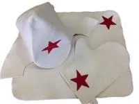 набор для бани и сауны "буденовец" (3 предмета), белый, мск