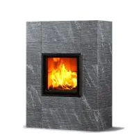 Печь-камин TULIKIVI RAITA TRIO GRAFIA 1500 мм  печь-камин tulikivi raita trio grafia 1500 мм