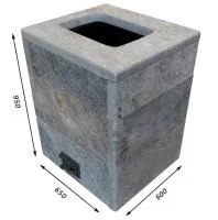 Облицовка для банных печей "УГК №2", высота 950 мм, конвекционная, регулируемая, талькомагнезит облицовка для банных печей "угк №2", высота 950 мм, конвекционная, регулируемая, талькомагнезит