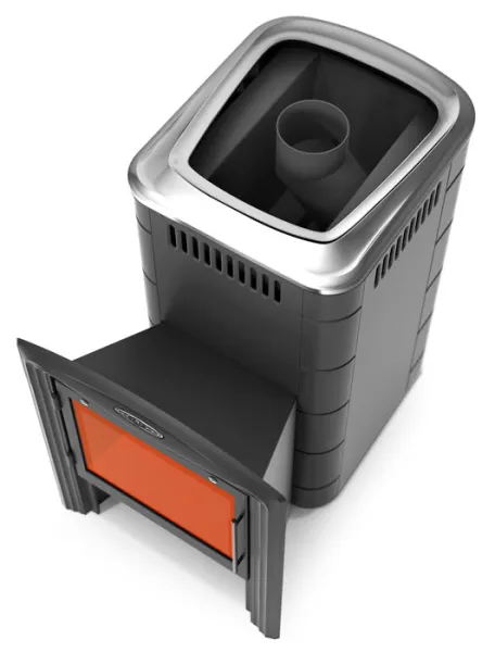 Печь для бани ТМФ Тунгуска 2017 Inox Витра т\обменник антрацит печь для бани тмф тунгуска 2017 inox витра т\обменник антрацит