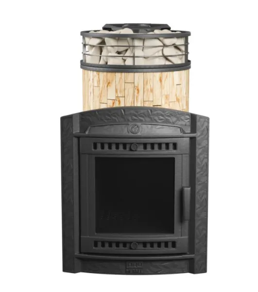 печь для бани прометалл атмосфера l в ламелях пироксенит + сетка new