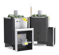 печь для бани газовая ермак уралочка 20н inox, антрацит, без ггу 