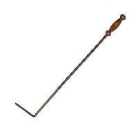 кочерга кованая с деревянной ручкой бронза банные штучки